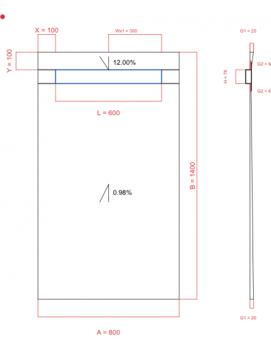 Showerlay Wiper 2 Way 800 X 1400 Mm. . . 