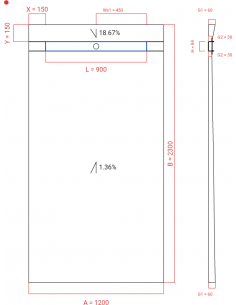 Showerlay Wiper 2 Way 1200. . . 
