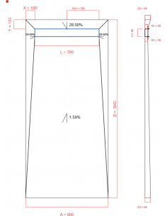 Showerlay Wiper 4 Way 900 X. . . 