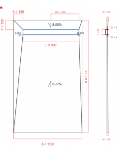 Showerlay Wiper 4 Way 1100. . . 