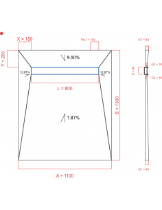 Showerlay Wiper 4 Way 1100. . . 