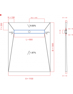Showerlay Wiper 4 Way 1100. . . 