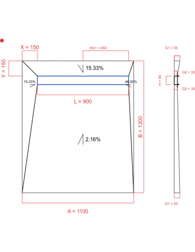Showerlay Wiper 4 Way 1100 X 1300 Mm. . . 