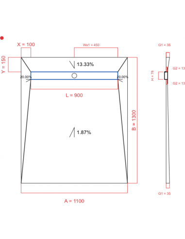 Resinbase Wiper 4 Way 1100 X 1300 Mm. . . 