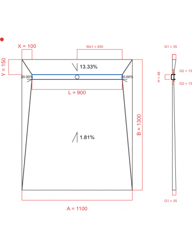 Resinbase Wiper 4 Way 1100 X 1300 Mm. . . 