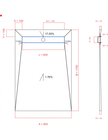 Showerlay Wiper 4 Way 800 X 1150 Mm. . . 