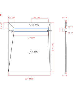 Showerlay Wiper 4 Way 1100. . . 