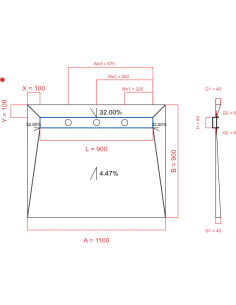 Showerlay Wiper 4 Way 1100. . . 