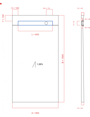 Showerlay Wiper 1 Way 800 X 1500 Mm. . . 