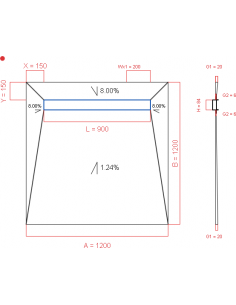 Showerlay Wiper 4 Way 1200. . . 