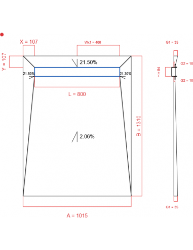 Showerlay Wiper 4 Way 1015 X 1310 Mm. . . 