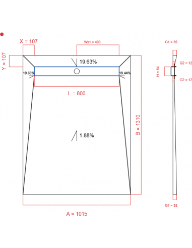 Showerlay Wiper 4 Way 1015 X 1310 Mm. . . 