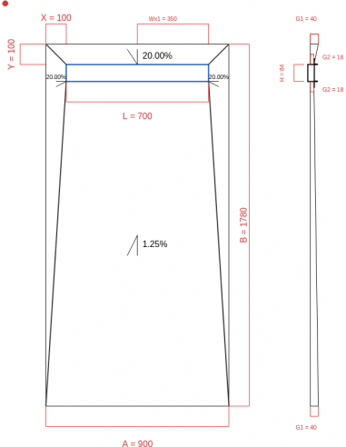 Showerlay Wiper 4 Way 900 X 1780 Mm. . . 