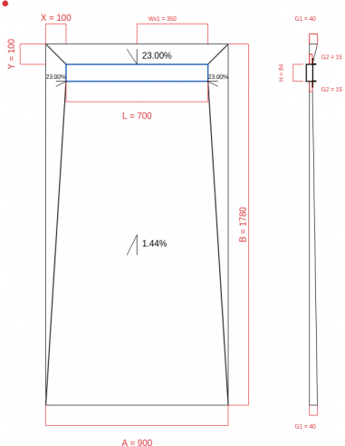 Showerlay Wiper 4 Way 900 X 1780 Mm. . . 
