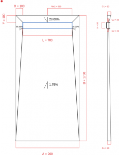 Showerlay Wiper 4 Way 900 X. . . 