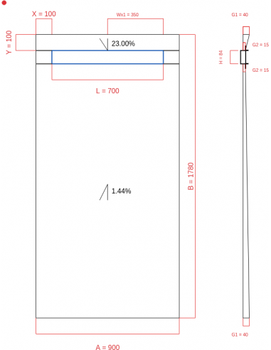 Showerlay Wiper 2 Way 900 X 1780 Mm. . . 