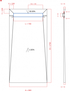Showerlay Wiper 4 Way 900 X. . . 