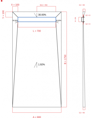 Showerlay Wiper 4 Way 900 X 1750 Mm. . . 