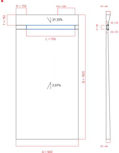 Showerlay Wiper 2 Way 900 X 1800 Mm. . . 