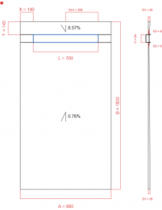 Showerlay Wiper 2 Way 980 X. . . 