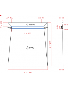 Showerlay Wiper 4 Way 1100. . . 