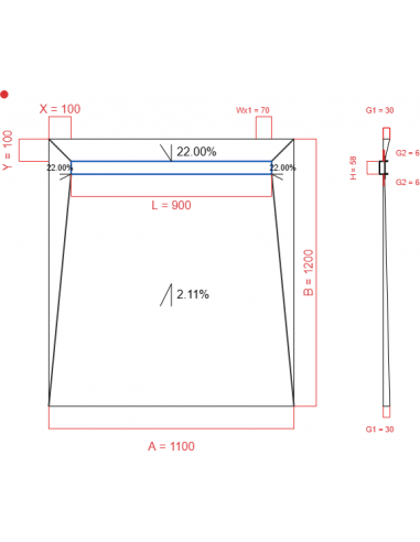 Showerlay Wiper 4 Way 1100 X 1200 Mm. . . 