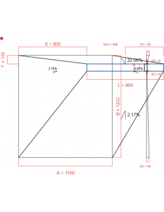Showerlay Wiper 4 Way 1100. . . 