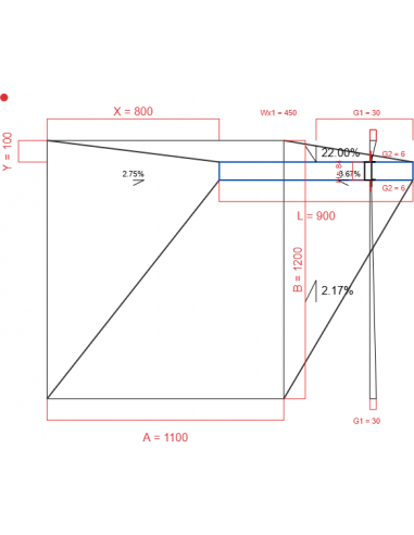 Showerlay Wiper 4 Way 1100 X 1200 Mm. . . 