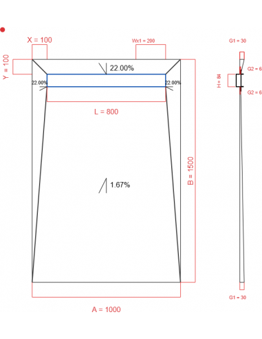 Showerbase Wiper 4 Way 1000 X 1500 Mm. . . 