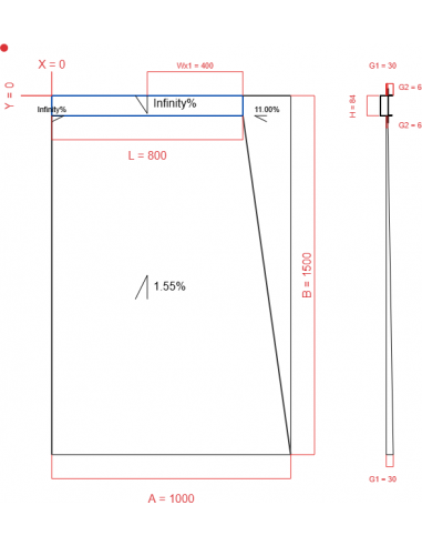 Showerbase Wiper 4 Way 1000 X 1500 Mm. . . 