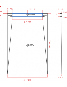 Showerlay Wiper 4 Way 1200. . . 