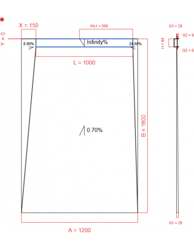 Showerlay Wiper 4 Way 1200 X 1800 Mm. . . 