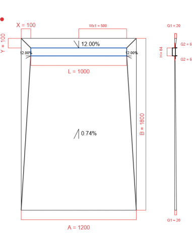 Showerlay Wiper 4 Way 1200 X 1800 Mm. . . 