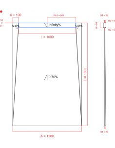 Showerlay Wiper 4 Way 1200. . . 