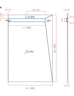 Showerlay Wiper 4 Way 1200. . . 