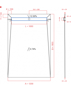 Showerlay Wiper 4 Way 1200. . . 