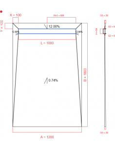 Showerlay Wiper 4 Way 1200. . . 