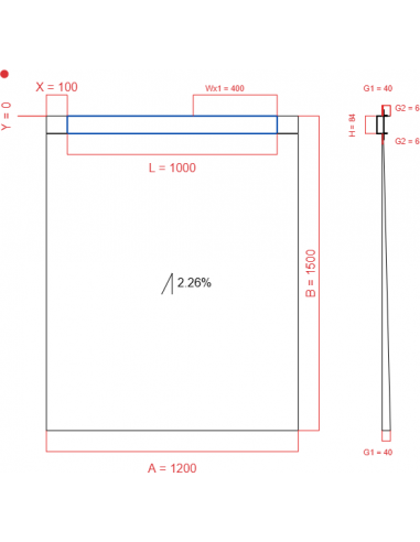 Showerlay Wiper 1 Way 1200 X 1500 Mm. . . 