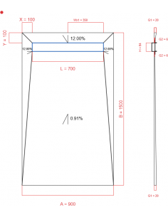 Showerlay Wiper 4 Way 900 X. . . 