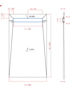 Showerlay Wiper 4 Way 900 X. . . 