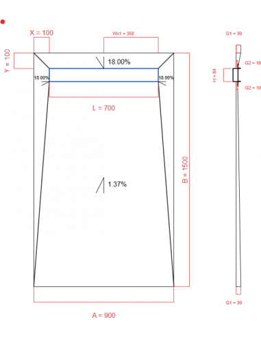 Showerlay Wiper 4 Way 900 X 1500 Mm. . . 