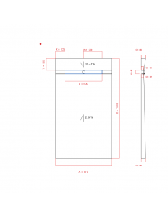 Showerbase Wiper 2 Way 770. . . 