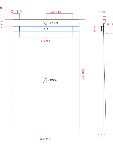 Showerlay Wiper 2 Way 1120 X 1820 Mm. . . 