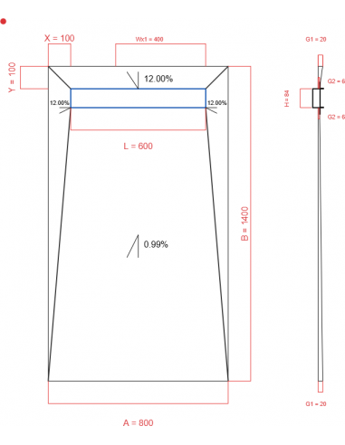 Showerlay Wiper 4 Way 800 X 1400 Mm. . . 