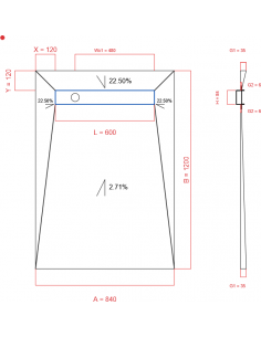 Showerlay Wiper 4 Way 840 X. . . 