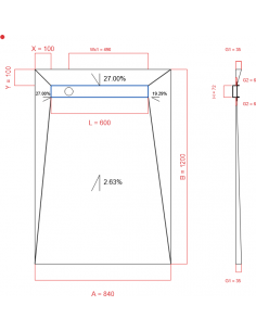 Showerlay Wiper 4 Way 840 X. . . 