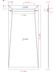 Showerlay Wiper 4 Way 1200. . . 