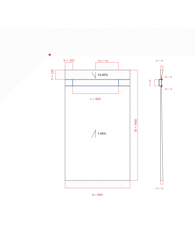 Showerlay Wiper 2 Way 850 X 1450 Mm. . . 