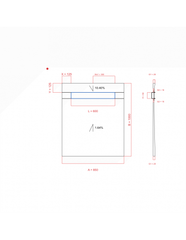 Showerlay Wiper 2 Way 850 X 1000 Mm. . . 