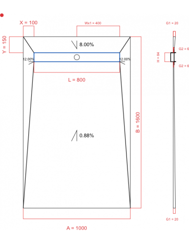 Showerlay Wiper 4 Way 1000 X 1600 Mm. . . 